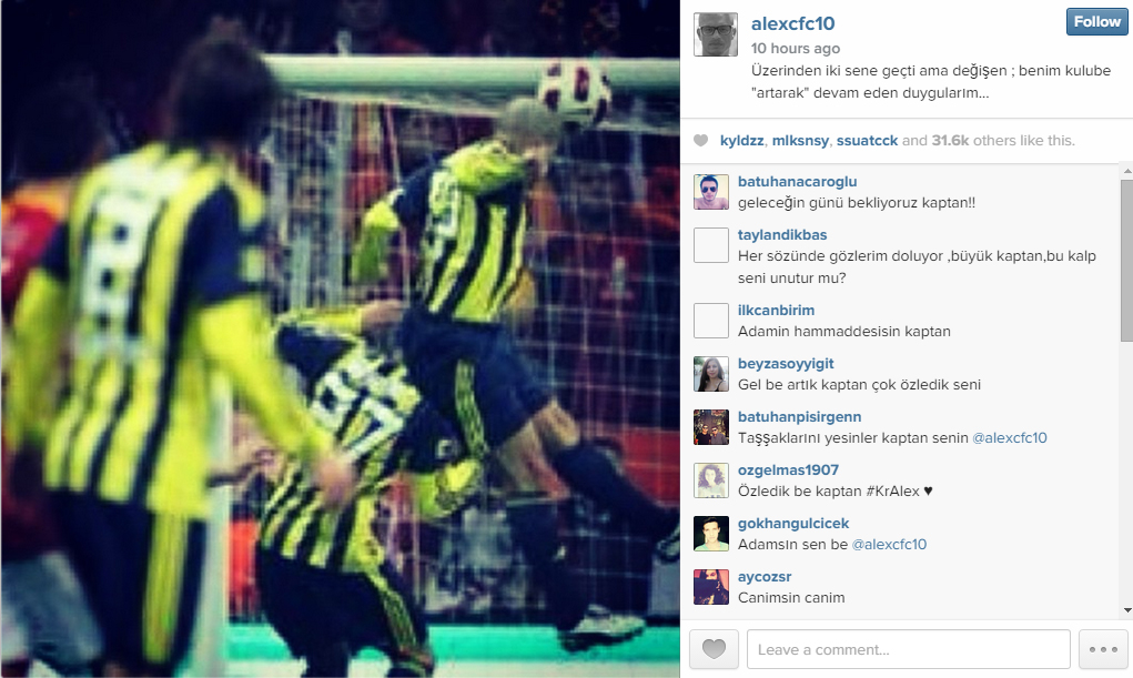 Alex derbiyi unutmadı